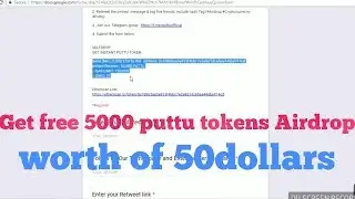 Free 5000 Puttu tokens Airdrop