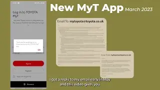 New MyT app (2023 UK only): Email from Toyota