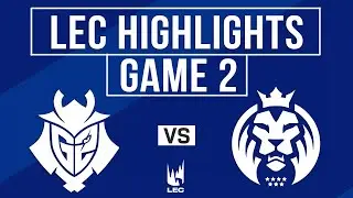 G2 vs MDK Highlights Game 2 | LEC 2024 Season Finals | G2 Esports vs Mad Lions KOI