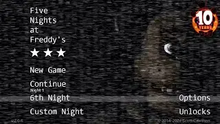 Playing FNAF 1 For FNAF 10th Anniversary