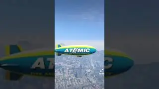 Atomic blimp Grand theft auto V #grandtheftauto #blimp #balloon #fun #rockstar #gtaonline #funny