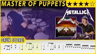 Master Of Puppets - Metallica | DRUM SCORE Sheet Music | 
