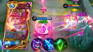 I TRIED TOP GLOBAL ANGELA BUILD & EMBLEM IN RANK | KISHIN DENSETSU ANGELA MOBILE LEGENDS