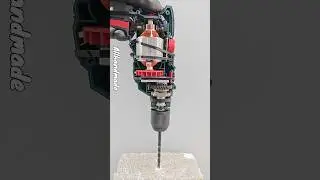 How Hammer Drill Works - Slow Motion Parkside Percussion Drill 