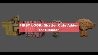 BSLIVE First Look At Shatter Cuts Addon in Blender