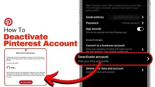 How To Deactivate Pinterest Account