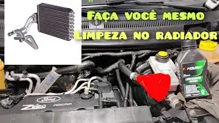 How to clean the Ford Ka hot air RADIATOR.
