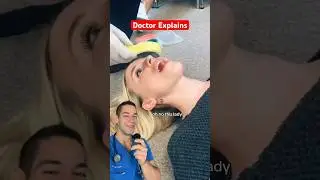 Doctor reacts: she has no gag reflex 😳