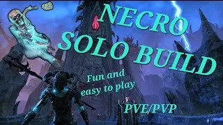 ESO Necro Solo One Bar Build PVE/PVP and Gameplay (Check Description)