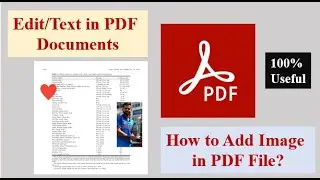 How to write on a PDF? | Add Image in PDF | How to Edit PDF Documents? | Most Useful and Importance