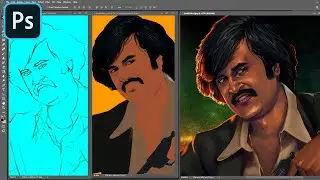 Digital Painting Time Lapse Video in Photoshop |