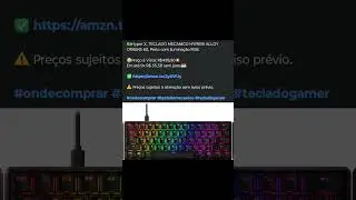 🇧🇷TECLADO MECANICO HYPERX ALLOY ORIGINS 60, Preto com iluminação RGB