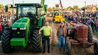 He BET $50,000 that his new John Deere would beat the “JUNK” Farmall, the ENTIRE town watched it...