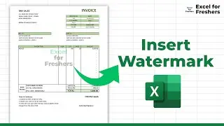 How to Insert Watermark in MS Excel (Image & Text)