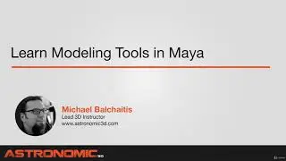Learn Maya LT Interface and Modeling Tools - learn Maya