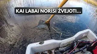 Žvejyba prasidėjo su siurprizais, bet vėliau laukė atpildas. Sunki rudeninė - žieminė lydekų žvejyba