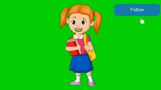 A little girl talking green screen |Green screen animation |green screen cartoon green screen video