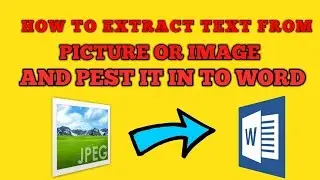 How to Extract TEXT from IMAGE and paste in Ms Word
