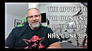THE APPETITE FOR WANTING A QUALIFICATION HAS GONE UP - PAUL HOSE - DEL 82 (DEL CLIPS)