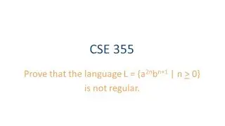 ASU CSE355: Course Review, Examples - Pumping lemma to prove language a^(2n)b^(n+1) not regular