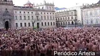 Desnudo en Bogotá para Spencer Tunick