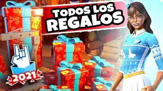 🎁🎁 que hay en LOS REGALOS de NAVIDAD en FORTNITE 🎁🎁 todas las SKINS GRATIS de winterfest