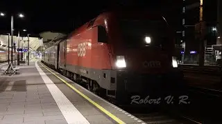 ÖBB Nightjet NJ467 departing Salzburg Hbf 2023