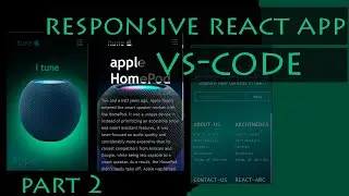 Responsive React Website Home Page Component | React JS and CSS Part 2 | #BrightsideCoding