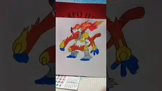 mi dibujo de infernape