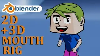 2D + 3D MOUTH RIG  ( BLENDER 2.91)