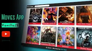 Create responsive movie website using HTML CSS and Vanilla JS | Rest API