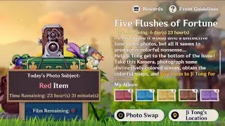 Five Flushes of Fortune - All RED Item from Wangshu Inn | Genshin Impact [2k]