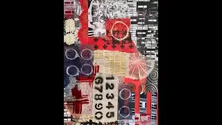 Creating Abstract Collage Art on Paper