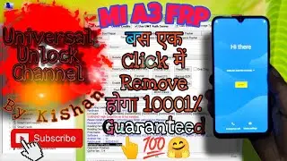 Mi A3 Frp Unlock Very Esay Method 💯 Working ...