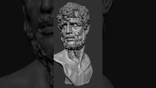 Sculpting Bust of Seneca Philosopher im Zbrush! #sculpting #seneca #zbrush #sculpture #3d #tutorial