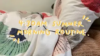My 4:30AM Summer Morning Routine as a Korean Student 🇰🇷