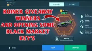 RUINER giveaway winners and black market keys opening
