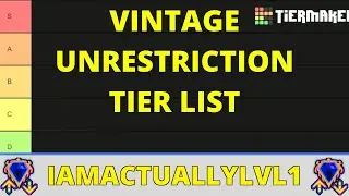Vintage MTG Unrestriction Tier List