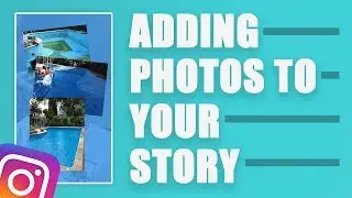 How to ADD PHOTOS as STICKERS to your Instagram STORIES - MULTIPLE PHOTOS on ONE Story.