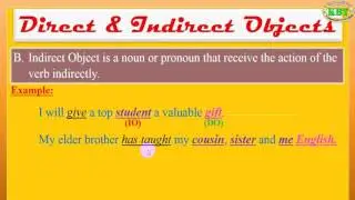 English Grammar / Direct and Indirect Object / Learn English Grammar /English Basic Grammar