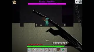 ender dragon fight in my survival world in mineblocks