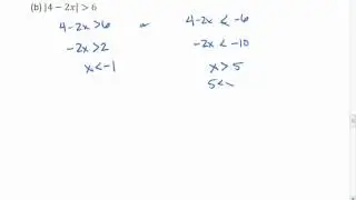1.4 (5 of 6) Absolute Value Linear Inequalities, con't