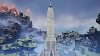I created EMPIRE STATE BUILDING in SATISFACTORY (w/molond)