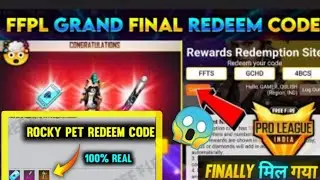 FREE FIRE ROCKY PET REDEEM CODE | FREE FIRE ROCKIE PET REDEEM CODE | TODAY REDEEM CODE FREE FIRE