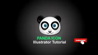 Panda Icon in Adobe Illustrator