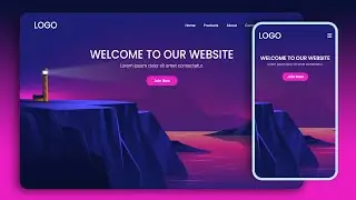 How to Make a Responsive Website Using HTML CSS and JavaScript | GSAP Tutorial