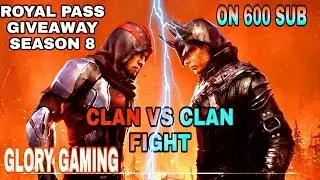 Pubg mobile live | clan vs clan fight custom room | RP giveaway