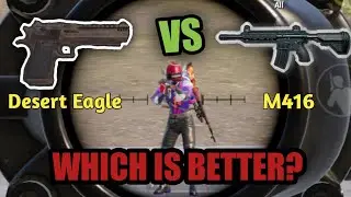 Is Deagle Better than M416? | Pubg Mobile Deagle vs M416 Mythbusters | #shorts
