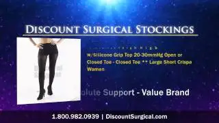 Surgical Opaque PantyHose 20-30mmHg Firm Compression - Beige