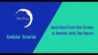 Send Data From One Screen to Another with Two Inputs Kodular